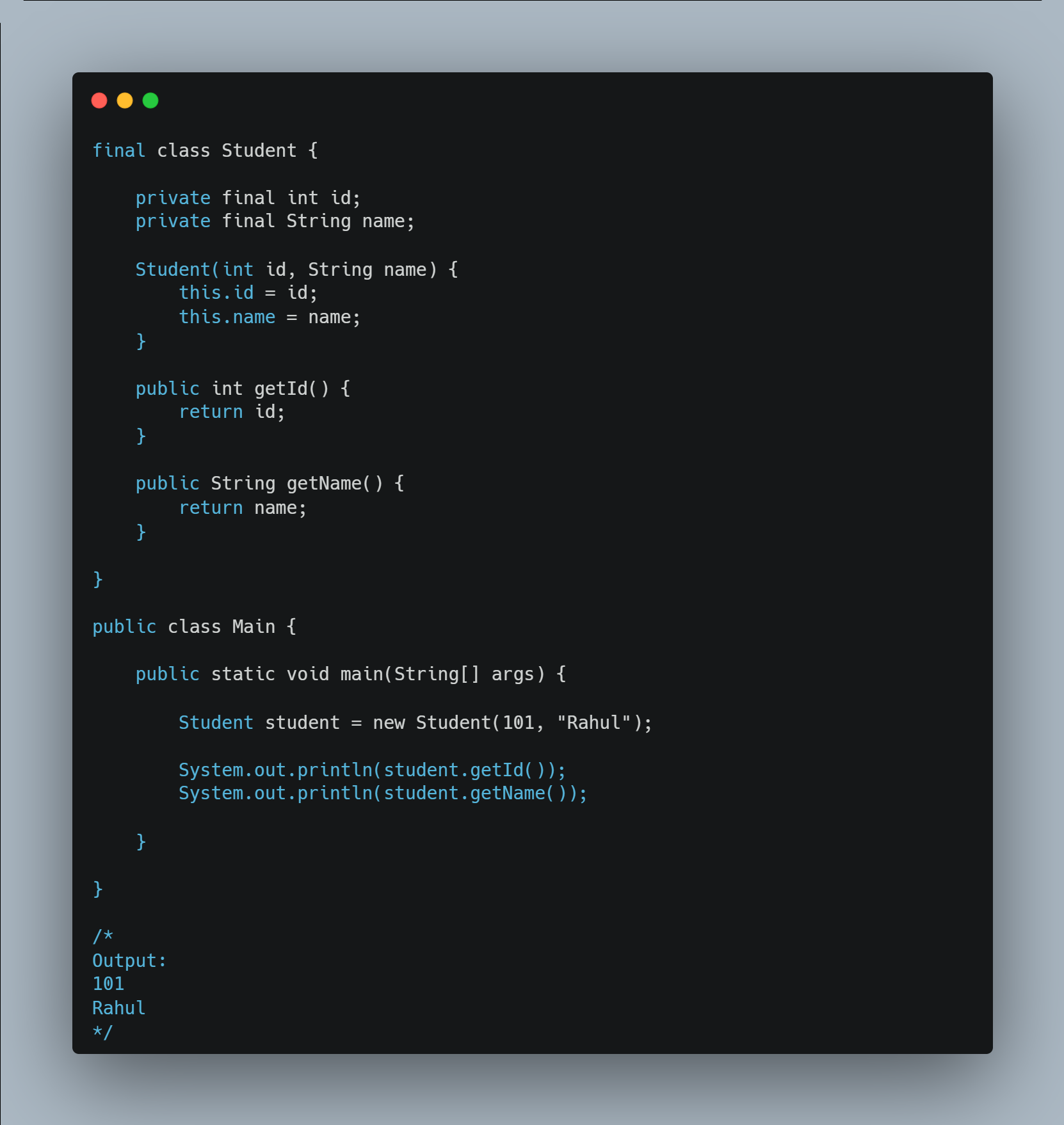Immutable Objects — figure 1
