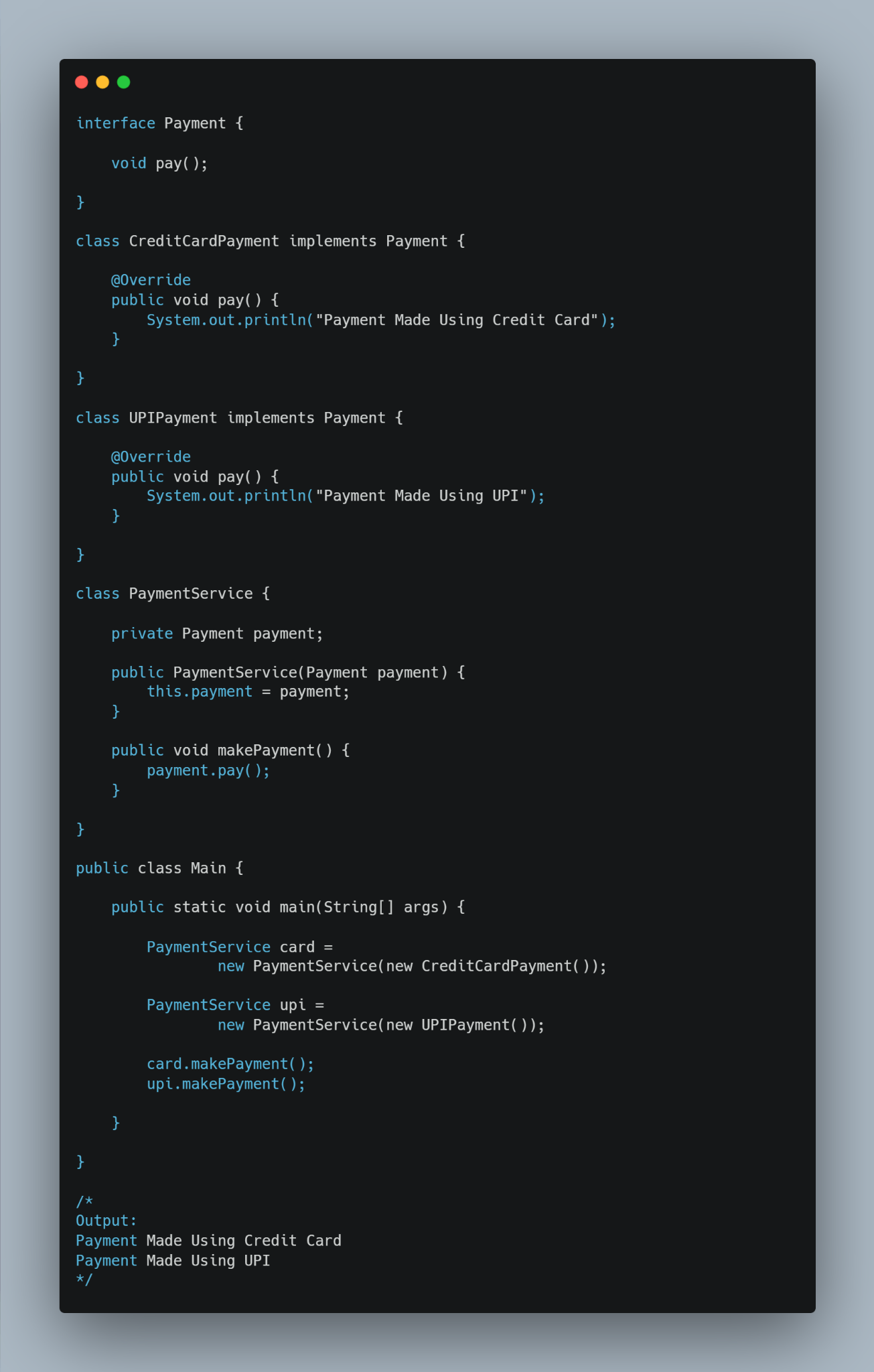 Program to an Interface — figure 3