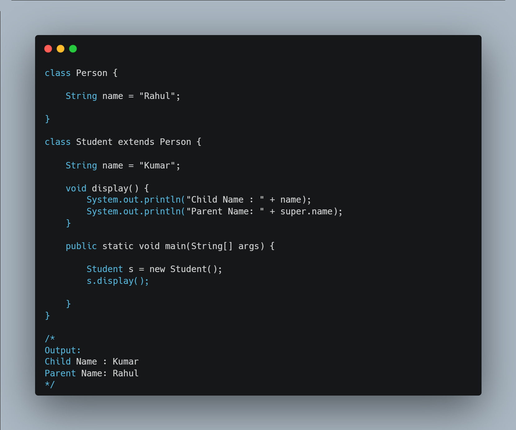 static Keyword — figure 1